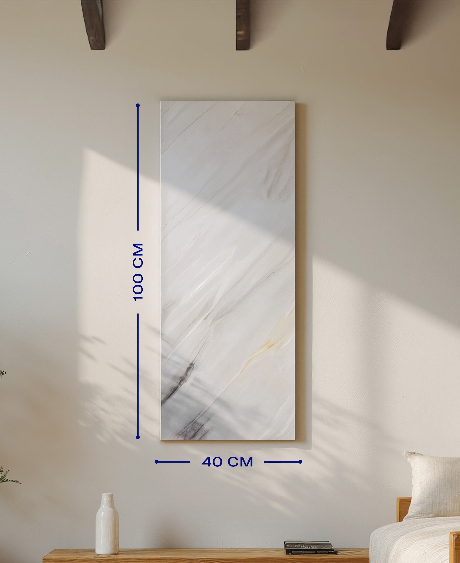 Natuursteen infrarood verwarming 800 watt - bianco