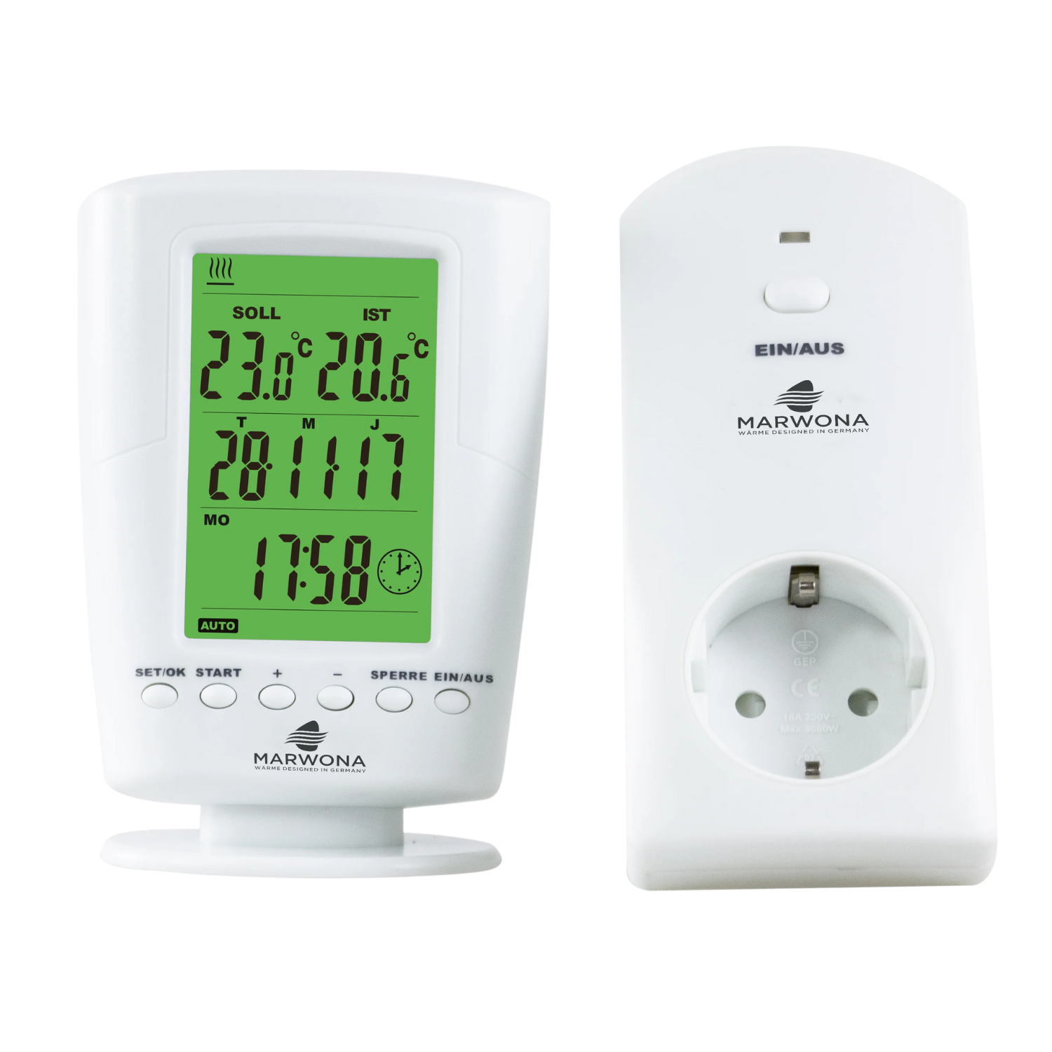 Digitales Funkthermostat inkl. Empfänger