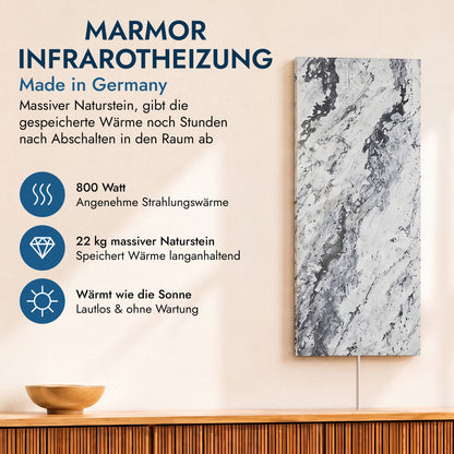 Natursteinheizung 800 Watt inkl. Thermostat
