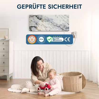 Natursteinheizung 800 Watt inkl. Thermostat
