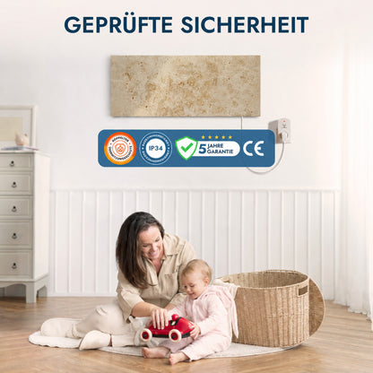Natursteinheizung 800 Watt inkl. Thermostat